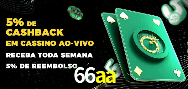 Promoções do cassino ao Vivo 66aa